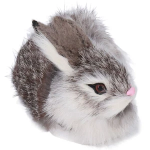 Realistic Plush Bunny High Simulation Rabbit Hair Sturdy Durable Soft - Picture 1 of 12