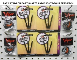  Fat Cat Dart Shafts & Flights FOUR SETS Each - Picture 1 of 1