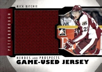 Nick Ritchie - 2013-14 In The Game Heroes And Prospects Jersey Card #M-24 - Image 1 of 2