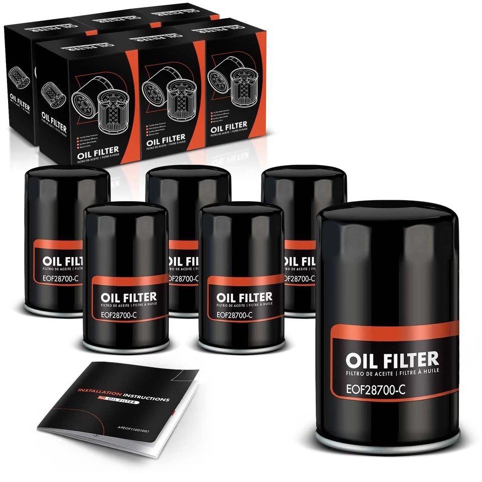6x Filtro de aceite de motor para Audi A4 A6 TT Quattro BMW 365i 565i VW Golf Jetta 10K Foto 1 de 4