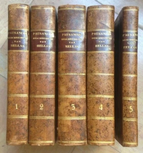 WIEDASCH ERNST 1826 PAUSANIAS Beschreibung von Hellas aus dem Griechischen 5 VOL - Bild 1 von 10