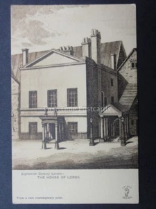 London HOUSE OF LORDS from 18teenth century print c1905 by Knight Bros 1126 - Bild 1 von 2
