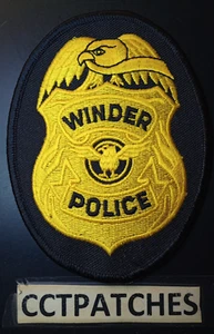 WINDER, GEORGIA POLICE (YELLOW) SHOULDER PATCH GA - Picture 1 of 2