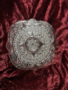 Antique ABP American Brilliant Cut Glass Plate 10” Perfect Condition Wonder - Picture 1 of 5