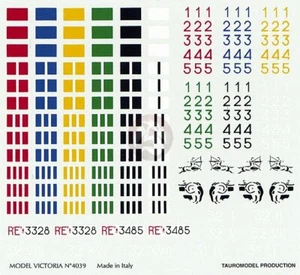 Model Victoria 1/35 Italian Tank Markings WWII AFV Insignia for all tanks 4039 - Picture 1 of 1