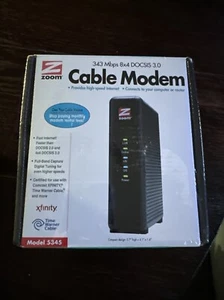New! Sealed! Zoom DOCSIS 3.0 High-Speed Cable Modem 5345 - Picture 1 of 6