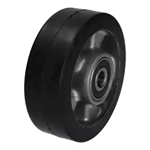 Wiko ruote di trasporto ruota in gomma ruote ruote gomma elastica piena ruota 125 mm - Foto 1 di 3