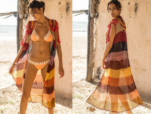 rainbow bathing suit cover up