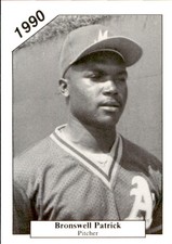 1990 Modesto A's Chong #24 Bronswell Patrick Winterville North Carolina NC Card