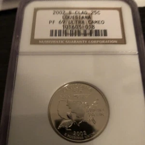 2002-S 25C Clad State Quarter Ultra Cameo Louisiana PF69 - Picture 1 of 1