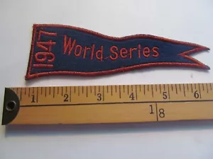1 WORLD SERIES 1947 NY NEW YORK YANKEES WIMPEL FLAGGE MLB BASEBALL PATCH WAPPEN - Bild 1 von 1