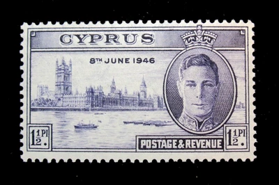 Estampillas de Chipre Scott 156 edición de la paz 1946 como nuevas MLH Foto 1 de 2