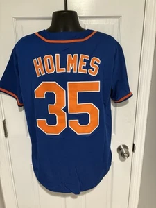 Clay Holmes #35 New York Mets Men’s Large Blue Baseball Jersey MLB SZ LG - Picture 1 of 13
