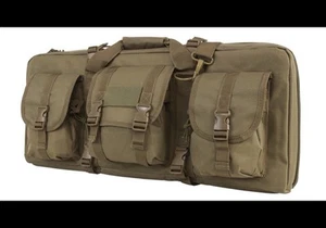 VISM Deluxe Subgun Pistol Case, 2 Gun, 3 Exterior Pockets, FDE TAN - Picture 1 of 2