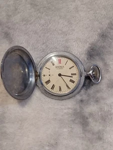 Vintage Seconda 18 Jewels Full Hunter Taschenuhr funktioniert  - Bild 1 von 3