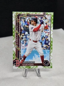Topps Holiday Marcelo Mayer 2025 novato cuadros verdes RC #H35 - Imagen 1 de 2