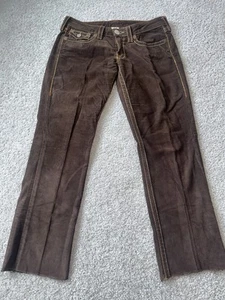 True Religion Brown Billy Big T Corduroy Pants 30 - Picture 1 of 10