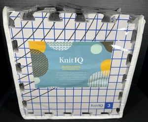 Knit IQ Blocking Mats Knitting and Crochet Pack of 9 Blocking Boards in Case - Picture 1 of 6