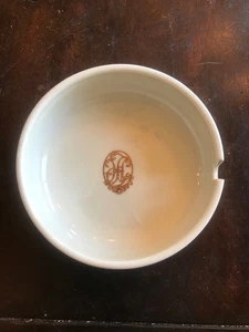 Vintage Hotel Plaza Athenee Paris Porcelain Pillivuyt France Ashtray 3.5" - Picture 1 of 3
