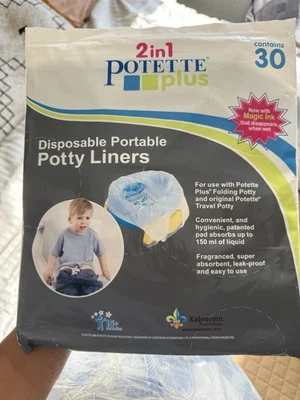 Kalencom 2 in 1 Potette Plus Disposable Portable Potty Liners, 30-pack Toilet - Image 1 of 2