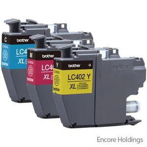 Brother 3-Pack High Yield Color Ink Cartridges - Cyan / Magenta / LC402XL-3PKS - Picture 1 of 1
