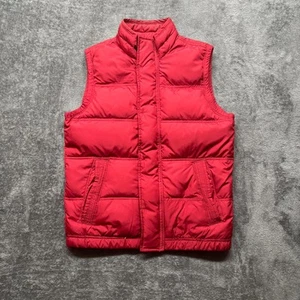 Abercrombie & Fitch Vest Boys XL Red Kempshall Down Puffer Jacket Youth - Picture 1 of 9