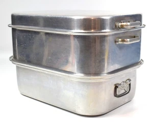 Vintage WEAR-EVER Aluminum Roaster - Canning, Roasting * 5 Piece Set Made in USA - Picture 1 of 13