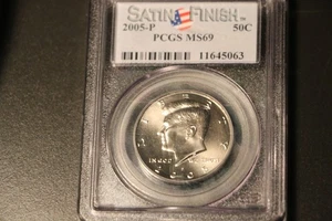 2005-P 50c Satin Finish Kennedy Half Dollar - *PCGS MS69 " - Picture 1 of 2