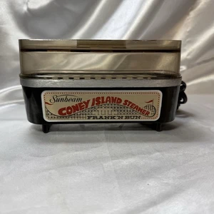 Vintage 1970er Sunbeam Coney Island Frank‘ N Bun Hot Dog Dampfgarer - FUNKTIONIERT - Bild 1 von 6