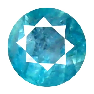 0.10 ct  Round Cut (3 x 3 mm) Unheated / Untreated Greenish Blue Grandidierite - Picture 1 of 1