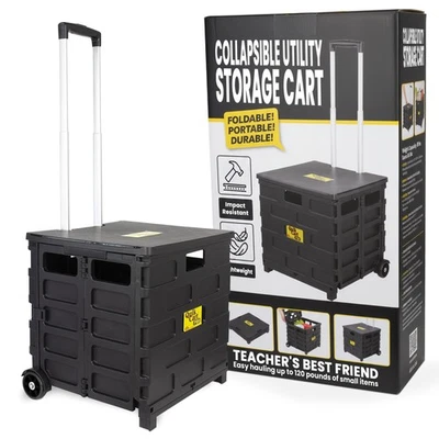 Quik Cart Pro Caja con Ruedas Profesor Utilidad con Asiento Heavy Duty Coll... Foto 1 de 4