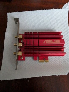 Asus PCE-AC68 Dual Band 3x3 802.11ac PCI-E Adapter Wireless PCI Express, top - Bild 1 von 6