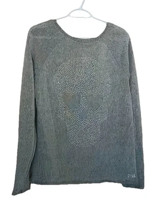 Suéter Victoria Secrets Rosa Tachonado Estrás Corte Bajo Espalda Mediano Foto 1 de 3