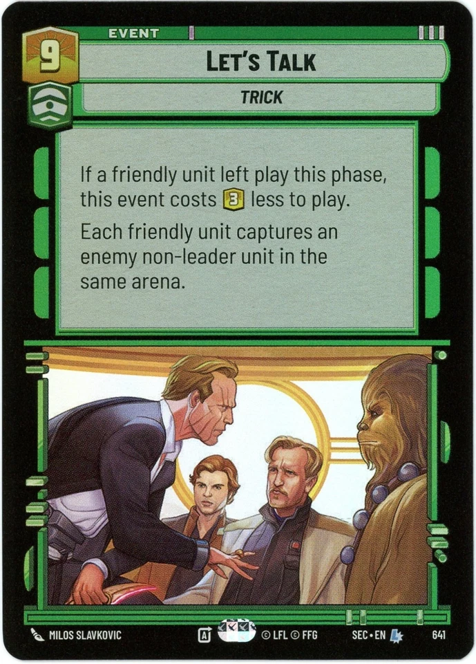 Let's Talk (Foil) - 641 - Secrets of Power - Star Wars Unlimited NM/M SHIPS NOW - Image 1 of 1