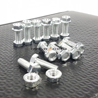 M10X1.25MM Turbo Colector Escape Cabezal Pernos Conjunto Tuercas 12 Juegos Plateado Foto 1 de 4