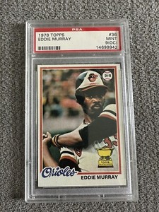 1978 Topps - #36 Eddie Murray (RC) PSA 9 OC Rookie Card Orioles