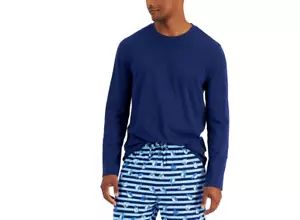 Family Pajamas Matching Men's Only Pajama Top Navy S - Picture 1 of 5