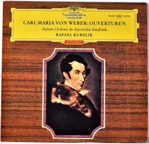 DGG TULIP RED STEREO SLPEM 136463 GERM 1964 WEBER "Ouverturen" Rafael KUBELIK - Imagen 1 de 5