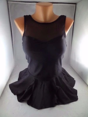 Nuevo con etiquetas Traje de baño Esther Williams Set up on the Sand negro 1 pieza talla 4 falda malla SEXY Foto 1 de 4