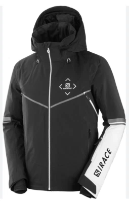Salomon Ski Snowboard Winter Men's Medium Race Jacket Black Insulated - Image 1 of 4