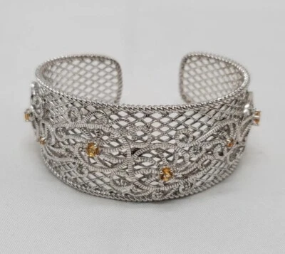 Brazalete Heng Ngai piedras preciosas de citrino plata de ley 925 nuevo en caja  Foto 1 de 4