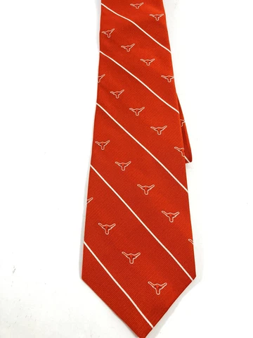 University of Texas Longhorns Neck Tie Men Orange Campus Classic AOP Football Cover