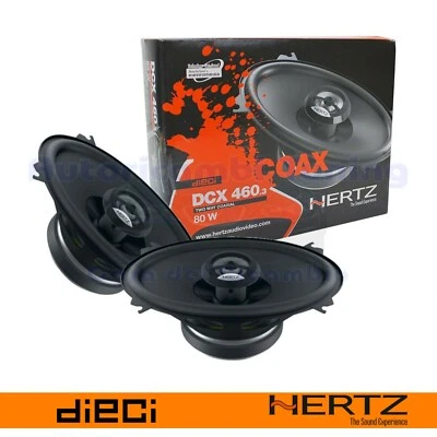 Hertz DCX 460.3 Coppia Casse Kit Altoparlanti Set Ovali Coassiali 10x15CM 80W