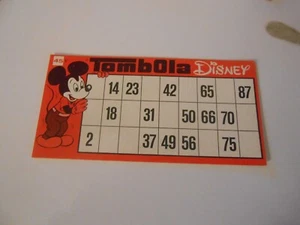ricambio x gioco da tavolo-TOMBOLA DISNEY solo CARTELLA n. 45 - ED.CLEMENTONI - Imagen 1 de 1