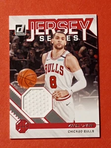 Zach LaVine 2020-21  Donruss Jersey Series #JS-ZLV GAME WORN BULLS Kings - Picture 1 of 4