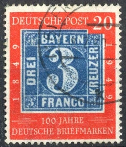 Bund Nr. 114 mit Plattenfehler sauber gestempelt DE0004-021 BRD 1949 used 60 € - Bild 1 von 3