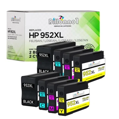 8PK para tinta HP 952XL 952 para Officejet Pro 7740 8210 8216 8218 8710 8714 8715  Foto 1 de 2