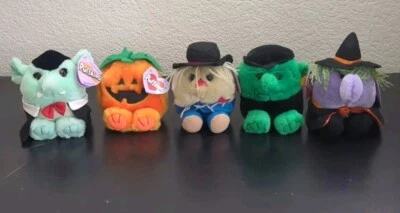 Puffkins By Swibco Halloween Lot Count Gourdy Patches Stitch Esmeralda  - Image 1 of 4