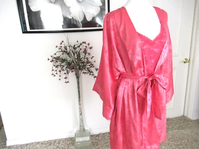 CACIQUE MELOCOTÓN SATINADO CON ENCAJE SEXY NOCHE SLIP/ROPA CONJUNTO XS/S NUEVO Foto 1 de 4