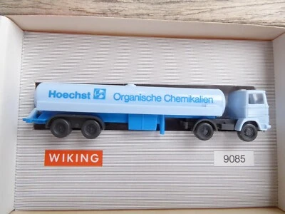 Wiking 9085 1:160 Scala N Camion Cisterna Rimorchio Hoechst Chimici In OVP - Immagine 1 di 2
